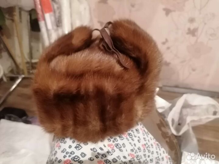 Шапка ушанка норка