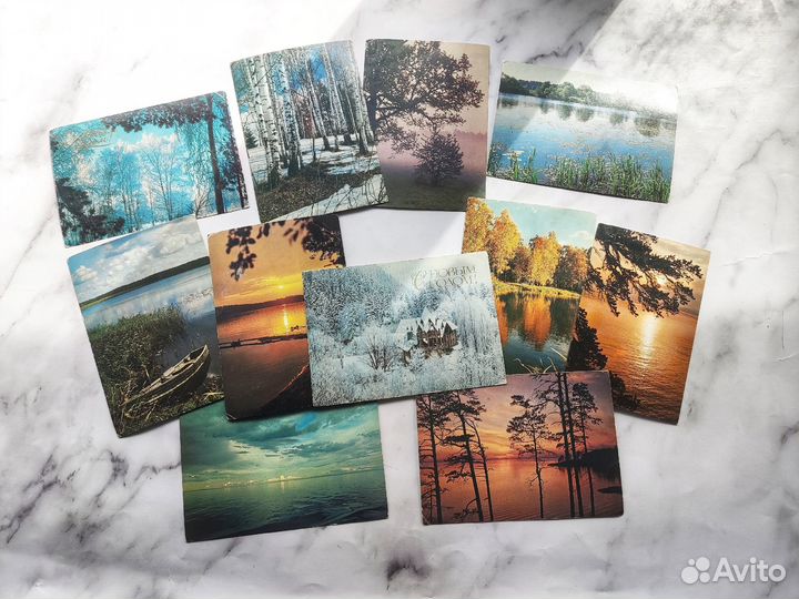 Советские открытки пейзажи природа 11 шт