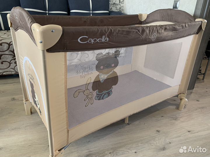 Манеж детский складной с матрасом