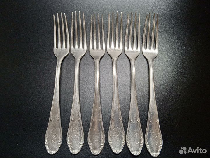 Вилки серебро 800