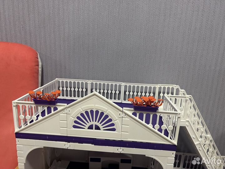 Дом кукольный для барби с мебелью