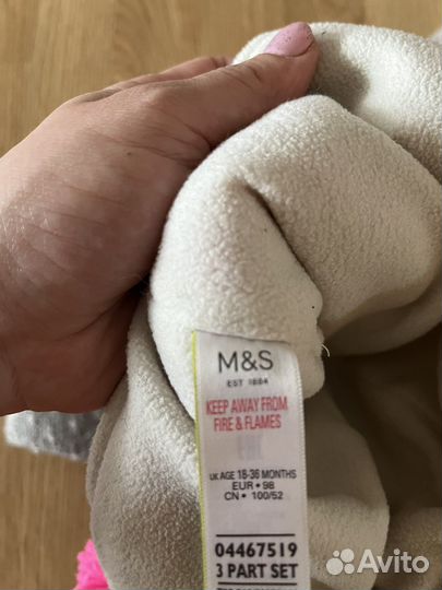 Комплект Marks&S шапка шарф для девочки 2-3 года