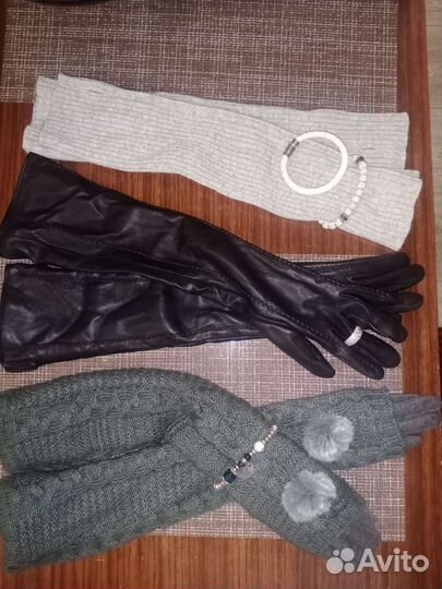 Перчатки женские длинные