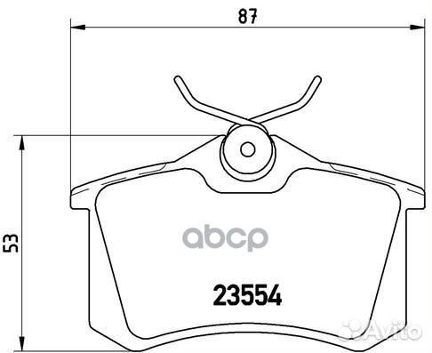 Колодки зад.skoda rapid 12/octavia III 13-20
