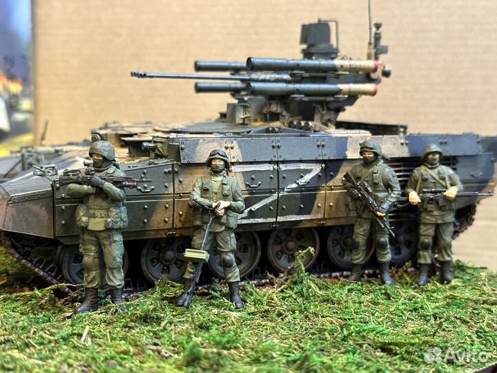 Диорама бмпт Терминатор с пехотой