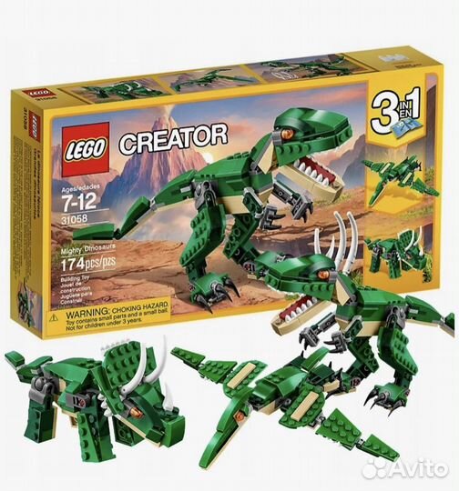 Lego creator динозавр 31058 новый Лего