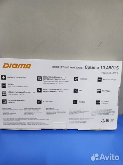 Планшет Digma Optima 10 A501