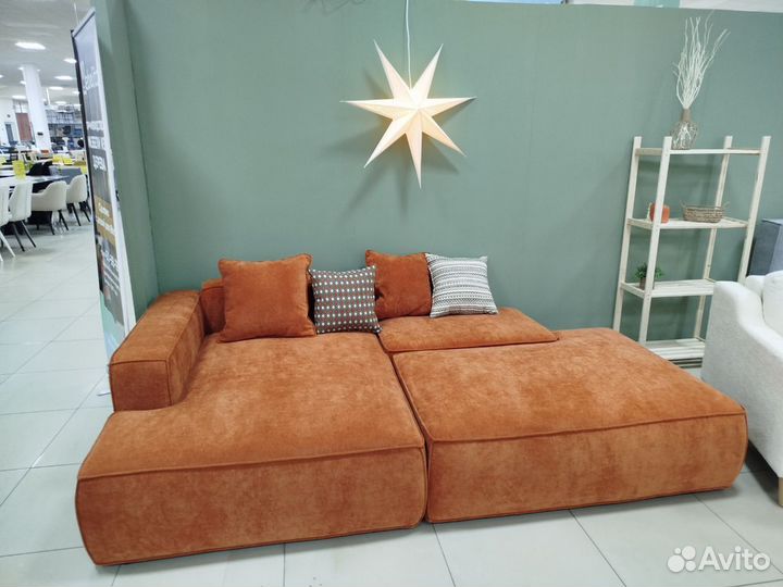 Диван на заказ угловой прямой модульный