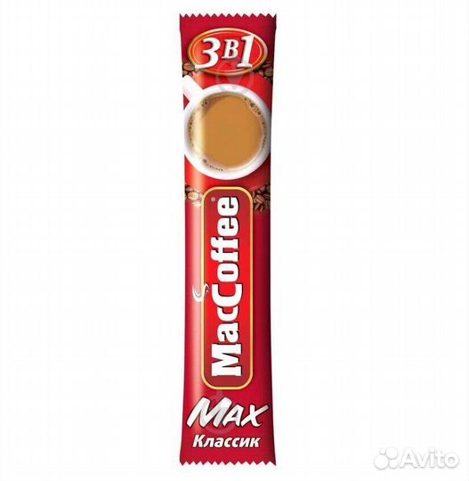 Растворимый кофе maccoffee max классик 3в1 20г