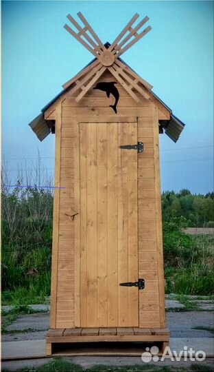 Дачный туалет деревянный PRO877