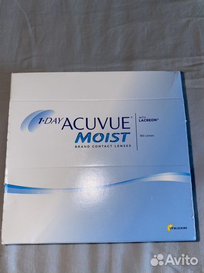 Линзы -1,75 Acuvue moist 1-day 180шт