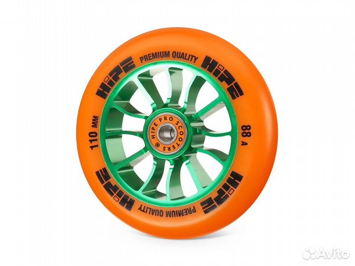 Колесо Hipe H01 110мм green/orange