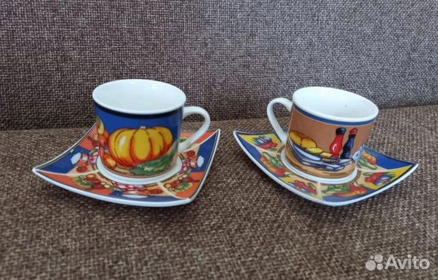 Набор кофейный новый на 6 персон (12 предметов)