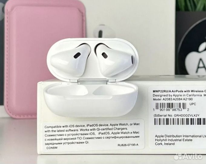 AirPods 2 Premium (Доставка до двери + Чехол)