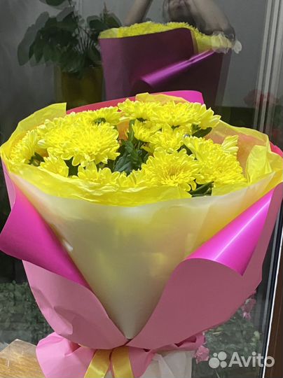 Хризантема букет большой