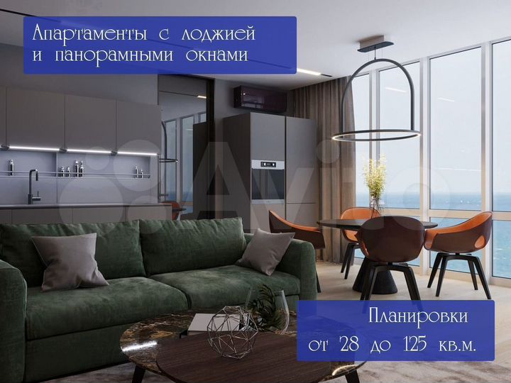 1-к. апартаменты, 35,2 м², 3/8 эт.