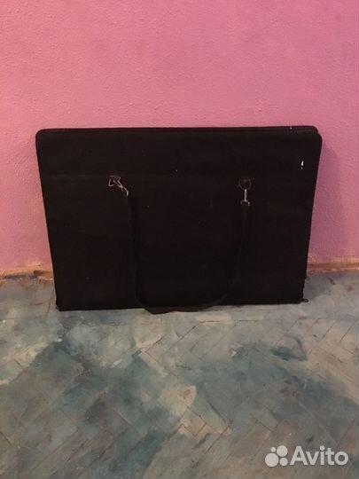 Папка черная текстильная для чертежей А1