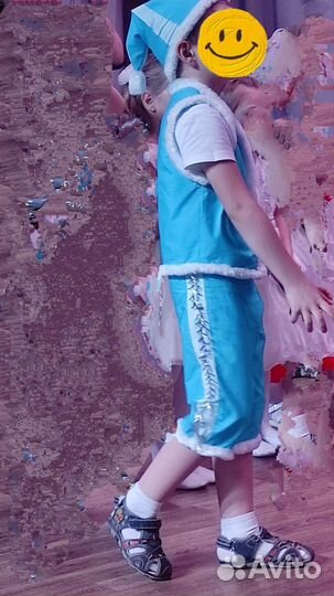 Новогодний костюм морозовичок 5-6,5 гномик морозик