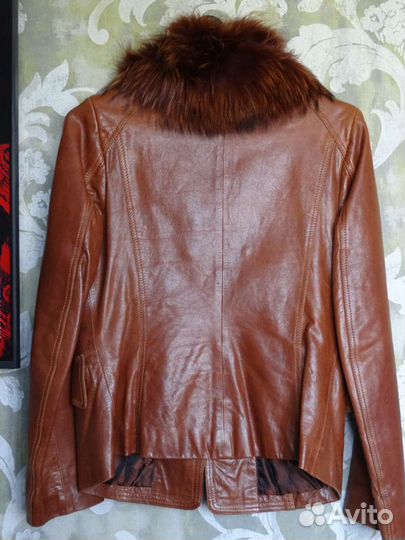 Кожаная куртка женская с мехом
