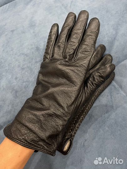 Перчатки женские кожаные