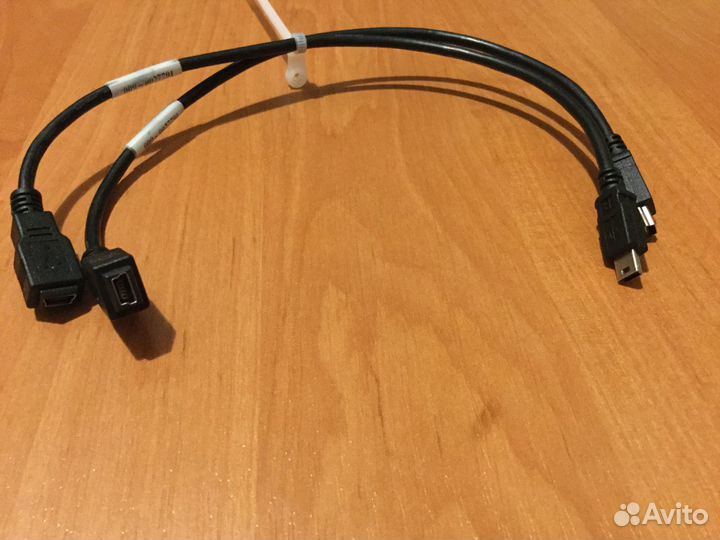 Кабель переходник mini usb (мама-папа)