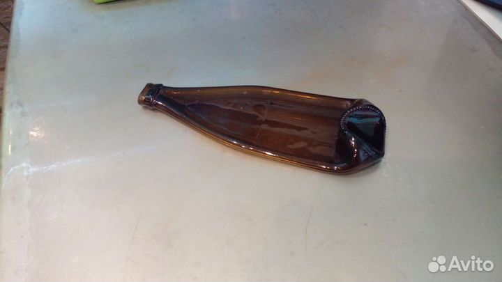 Минажница тарелка из бутылки