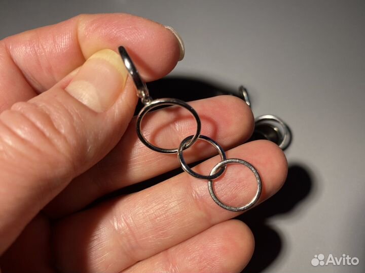 Серьги серебро