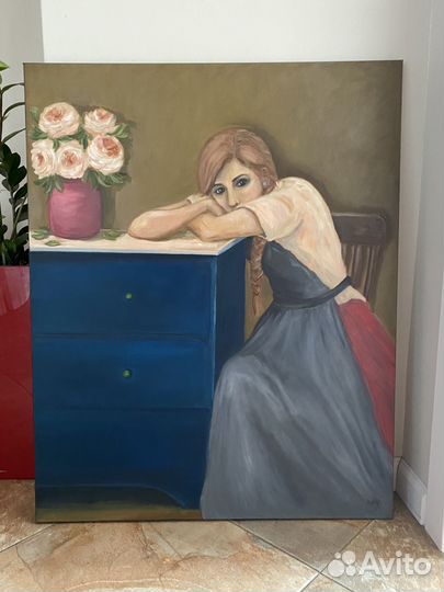 Картина маслом на холсте большая 80*100