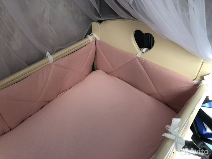 Бортики в детскую кроватку тонкие хб