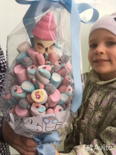 Шоколадные, фруктовые, зефирные букеты