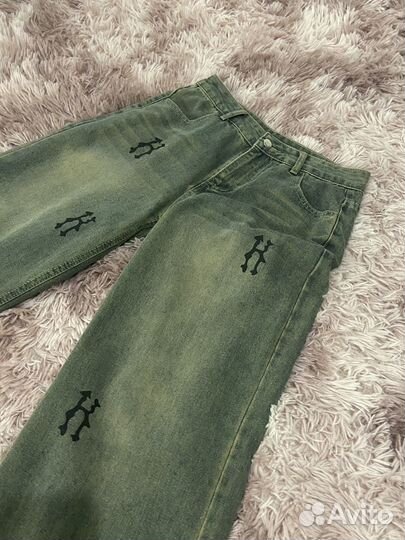 Джинсы y2k широкие