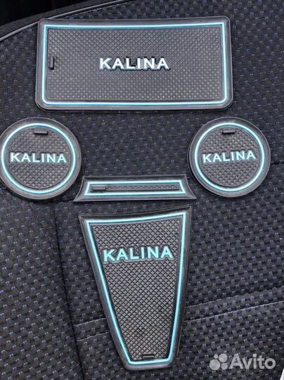 Силиконовые коврики на панель приборов Калина 2