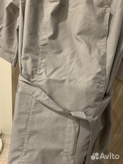 Халат медицинский серый верх 48 l