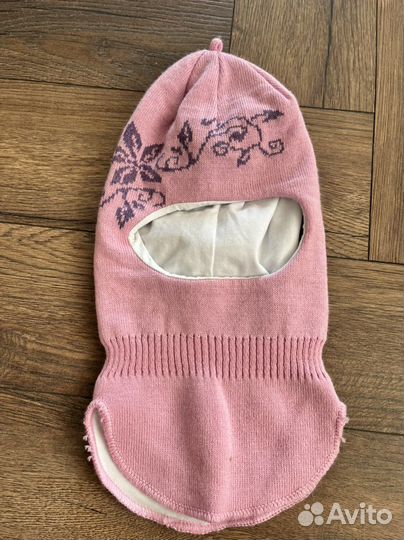 Шапка шлем для девочки 48 50