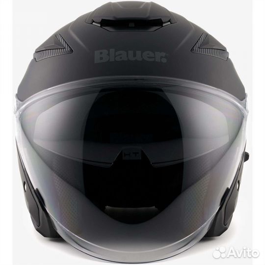 Blauer JJ01 Jet Motorcycle Мотошлем Double Single