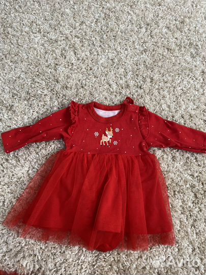 Платье для девочки 62,68 для двойни
