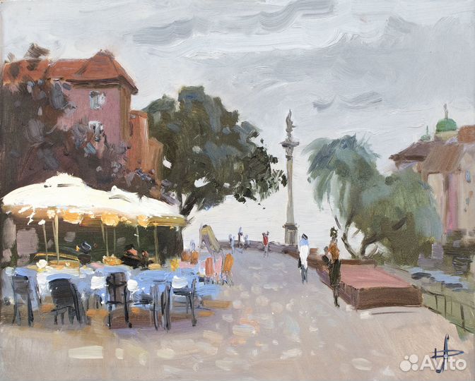 46 Варшава вечер в старом городе - А. Давыдченко