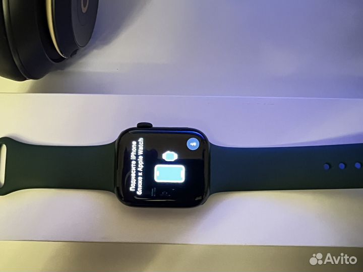 Часы apple watch 7 45 mm green