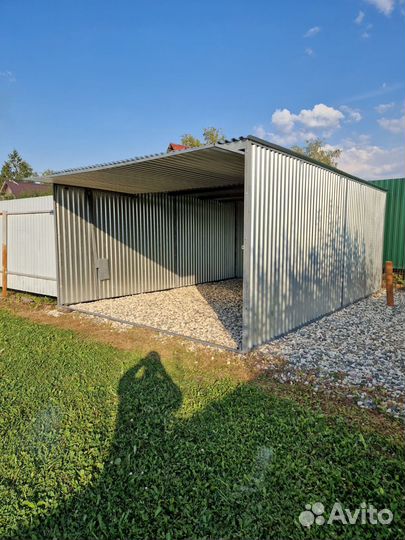 Гараж-пенал из металлопрофиля