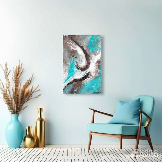 Интерьерная картина акрилом на холсте