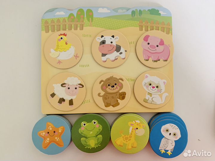 Детское лото Baby toy Обитатели земли