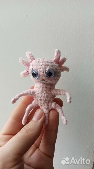 Аксолотль игрушка амигуруми