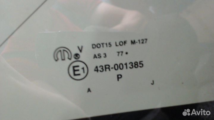 Стекло кузовное боковое Dodge Caravan 2008, 2011