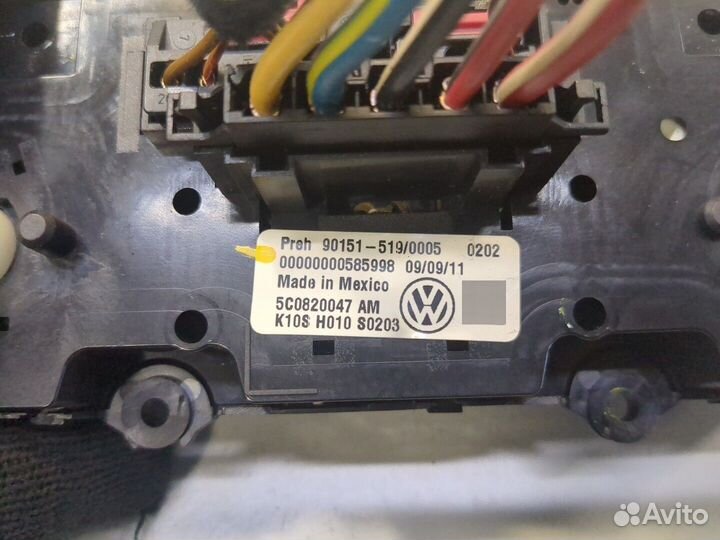 Переключатель отопителя Volkswagen Jetta 6, 2012