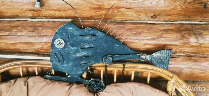 Панно рыба в стиле Стимпанк,Steampunk