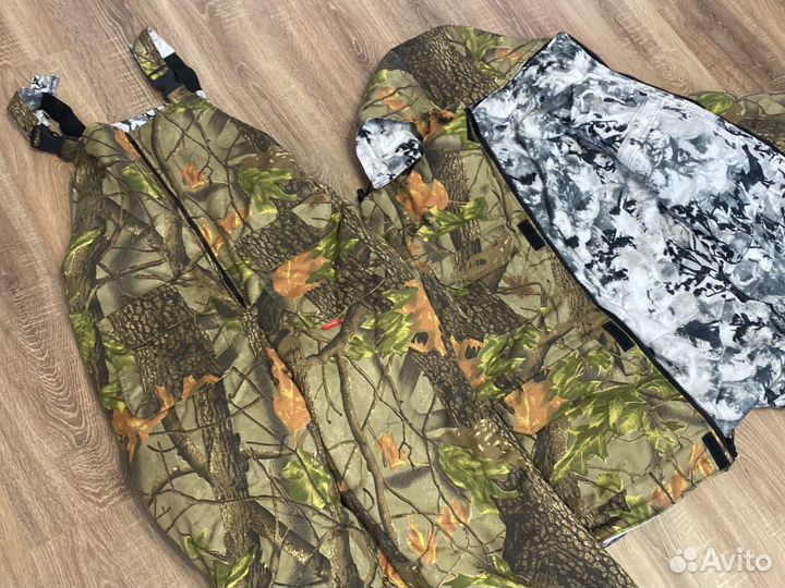 Костюм зимний Хамелеон, двухсторонний. Охота