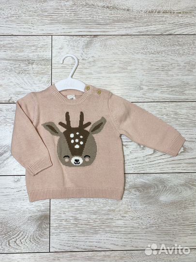 Джемпер для девочки H&M 68,74,80,86