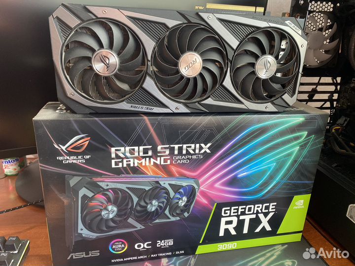 Видеокарта rtx 3090 asus ROG strix OC