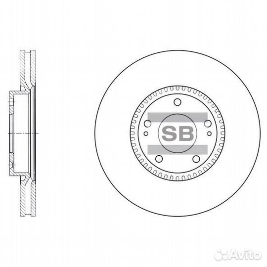 HI-Q, SD1069, Диск тормозной hyun/KIA I40/IX35/son