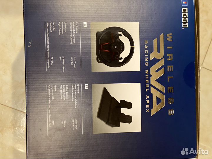 Игровой руль с педалями для ps4 Новый в упаковке